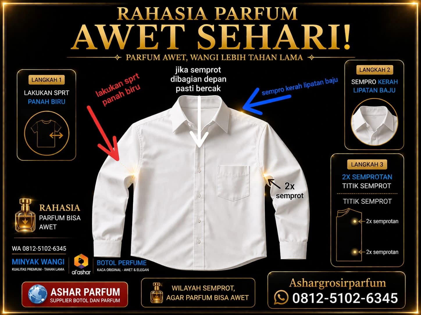 Rahasia Membuat Parfum Awet dan Tahan Lama - Ashar Grosir Parfum
