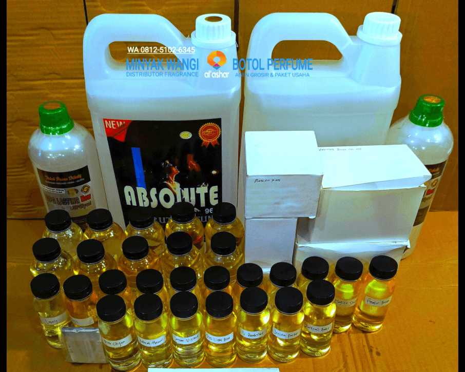 Ethanol Campuran Parfum dengan Bibit Parfum dan Botol Racik