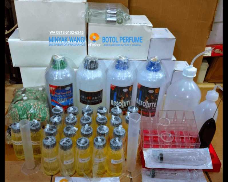 Alat Peracik Parfum Lengkap Tarakan Mil Botol dan Ethanol