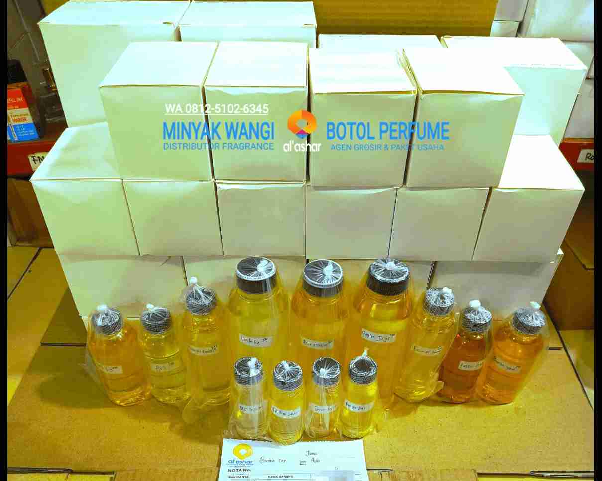 Bibit Parfum Murni dengan Botol Parfum Siap Racik