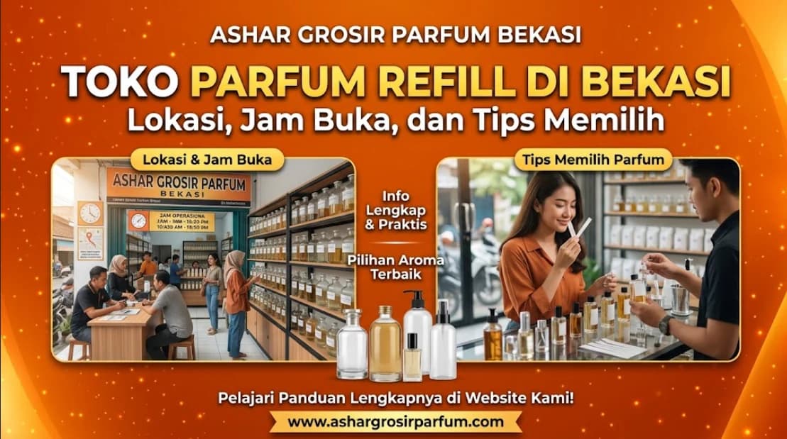 Toko Parfum Refill di Bekasi: Lokasi, Jam Buka, dan Tips Memilih